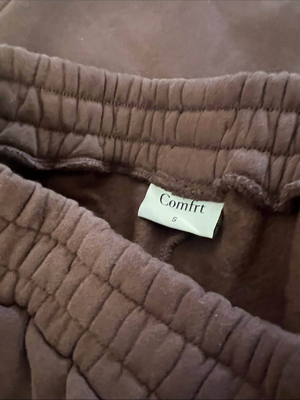 Comfrt Women's Brown Fleece Joggers - Cozy Track Pants - Picture 5 of 5